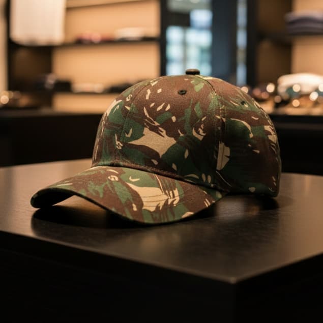 Boné Militar Camuflado Aba Curva Selva Exército
