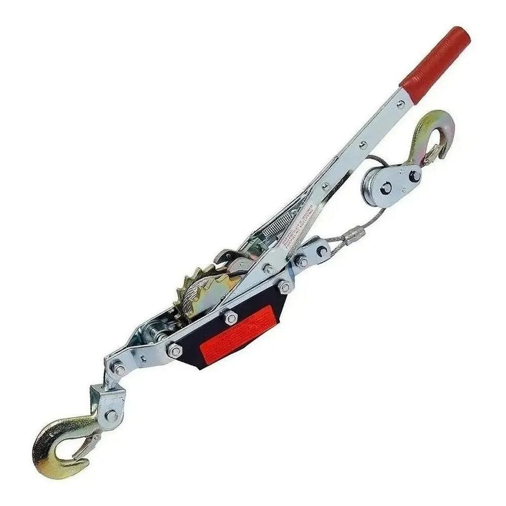 Mini Guincho Manual Starfer 2000Kg Puxar e 1000Kg Suspender - Aço Galvanizado e Borracha, Ideal para Mover Equipamentos,