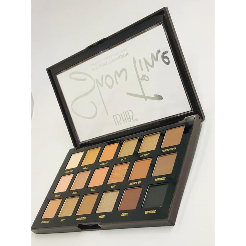 Paleta Sombras Eyeshadow18 Cores Alta Pigmentação Fixação Make Profissional Full