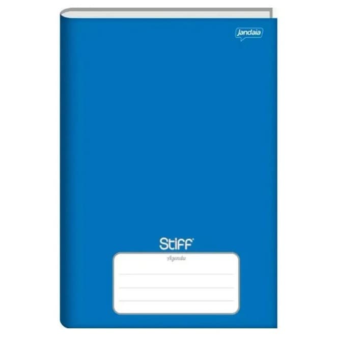 Agenda Permanente Brochura Capa Dura 134x200mm 192 Páginas Azul Verde Vermelha