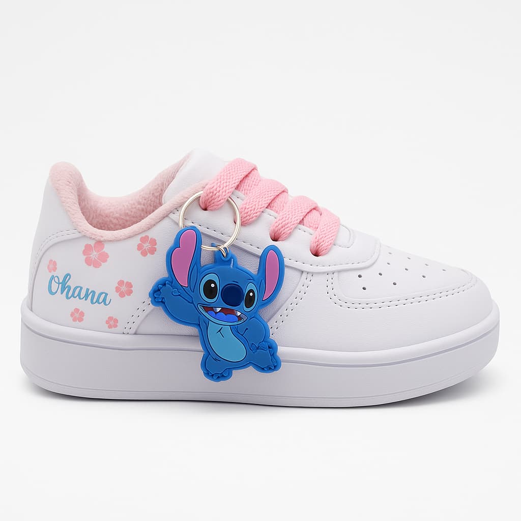 Tênis Infantil Ohana Com Personagem Conforto e Diversão Para Todos os Looks