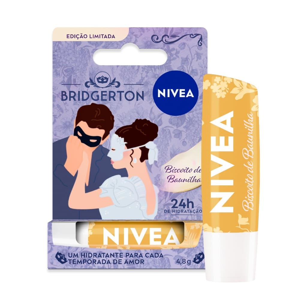 NIVEA Hidratante Labial Biscoito de Baunilha Edição Limitada Bridgerton 4,8g