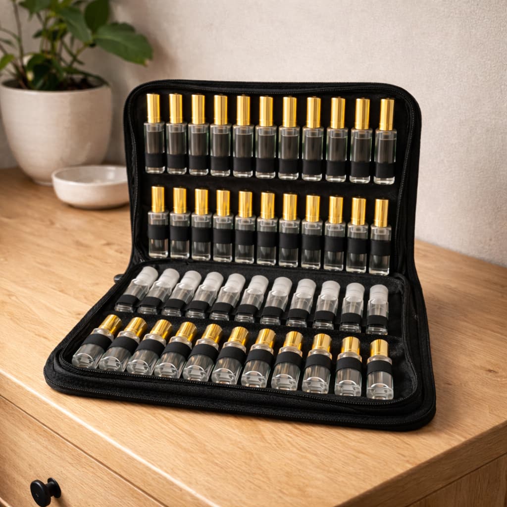 Estojo Demonstrador Para 40 Frascos de Perfumes Expositor Organizador de 4 a 25ml  Escolha o seu