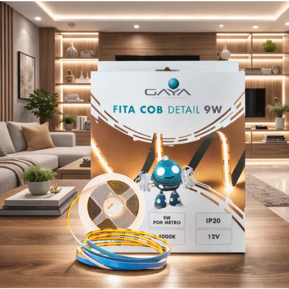 FITA LED COB GAYA 9W 900lm 12V 2700k/3000K/4000k/6000K IP20 ROLO 5M