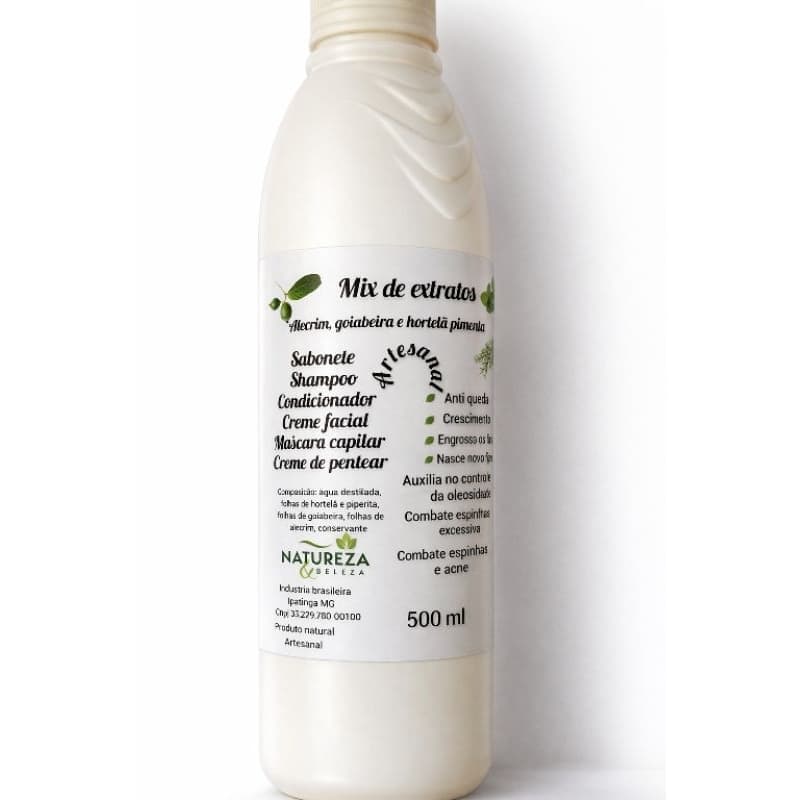 anti queda, crescimento, calvície, alopecia. Mix de extratos natural , goiabeira, alecrim e hortelã pimenta