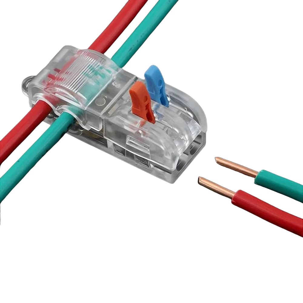 01 Pç/03 Pçs/05 Pçs/08 Pçs Conector de Emenda Elétrica Snap Splice Lock 2 Fios