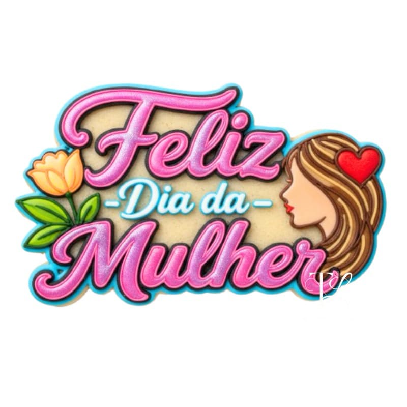Especial Dia da Mulher Cortador e Marcador de Biscoitos 8cm para Artigo de Confeitaria