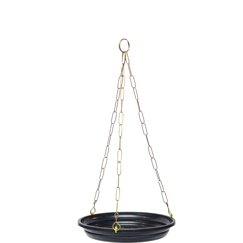 Prato 23,6cm + Corrente 54cm - Pendurador De Vaso P/ Planta Suporte Para Vasos