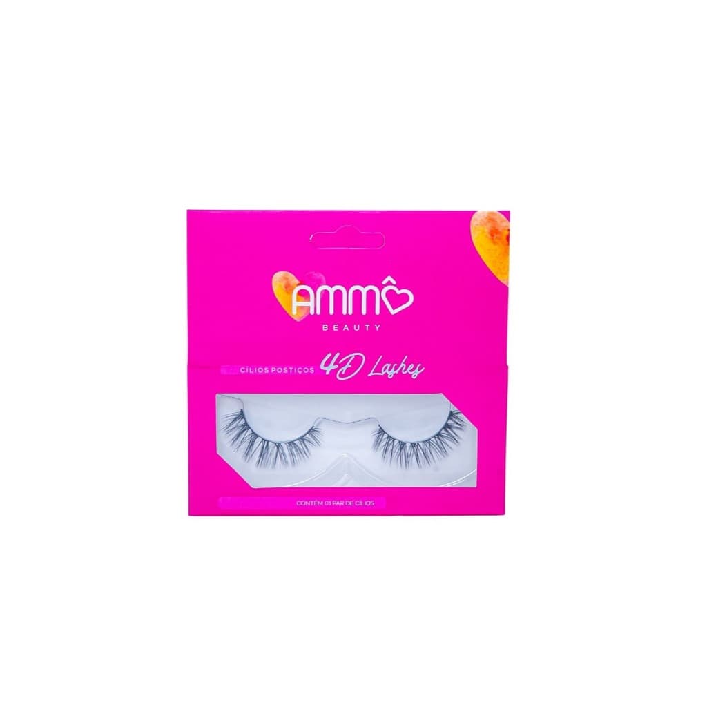 CILIOS POSTIÇOS AMMÔ BEAUTY 4D LASHE MODEL 1 PAR- AM0031-D1