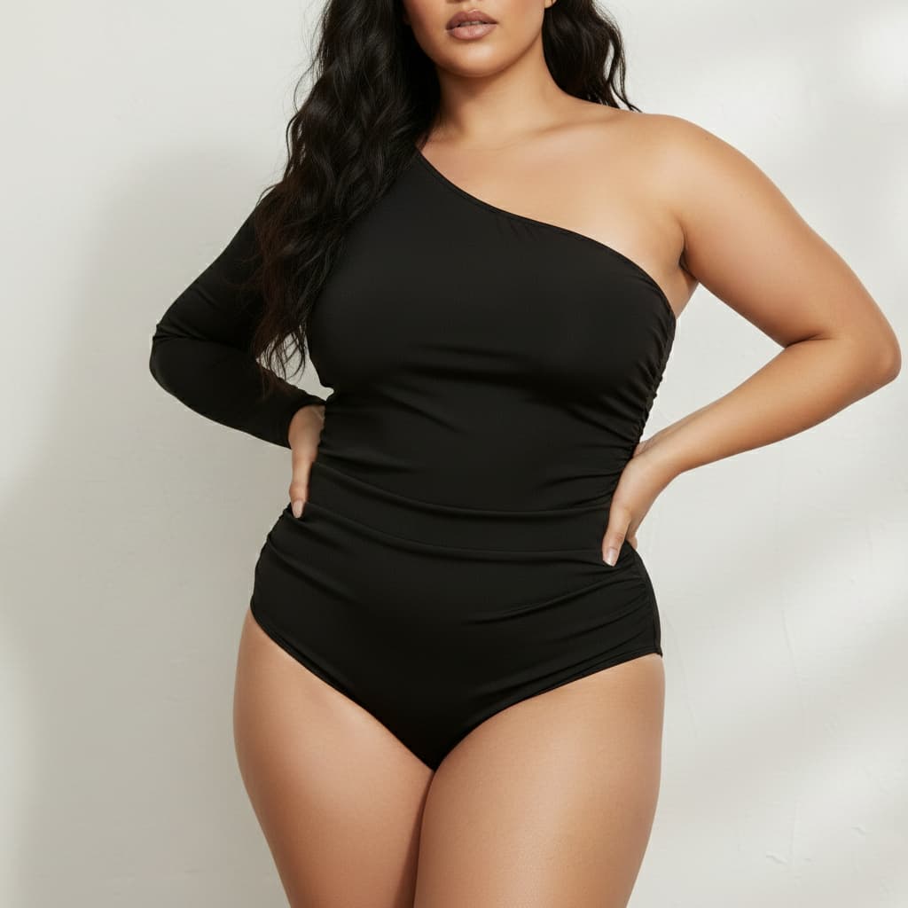 Body Plus Size Assimétrico Mula Manca Manga Longa – Tendência, Conforto e Ajuste ao Corpo