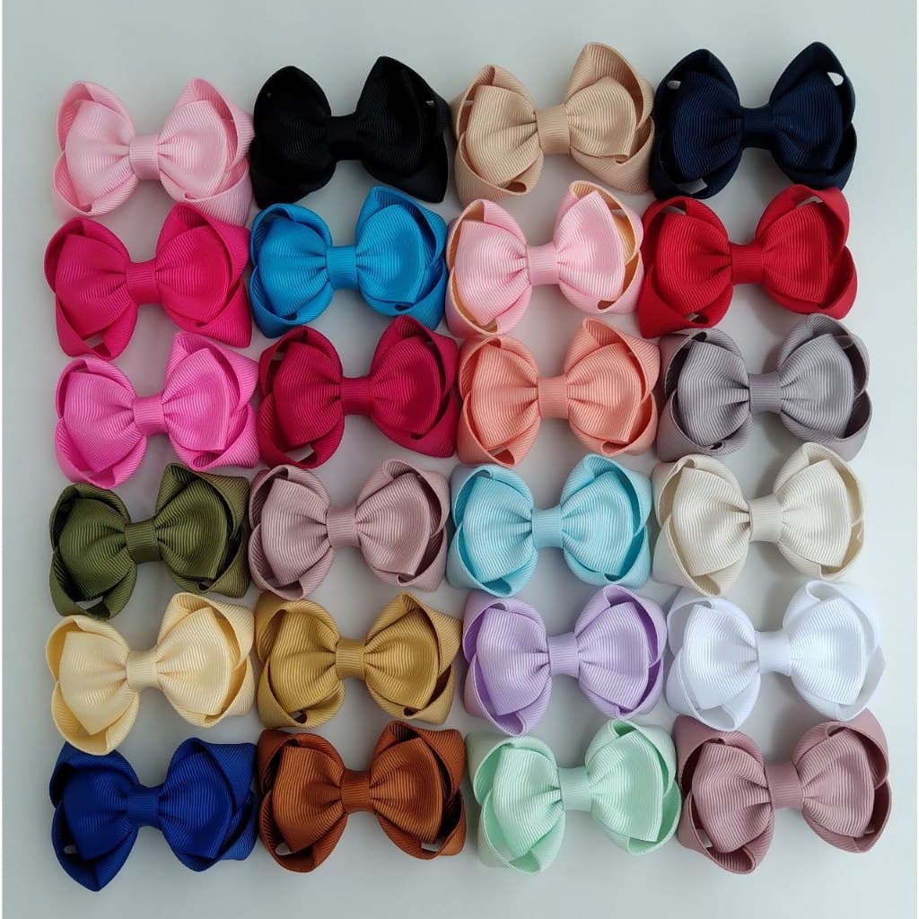 Kit Laços Infantil Helena P Antideslizante, Kit Laços infantil, Laços na presilha, Acessório infantil, Laços de Cabelo
