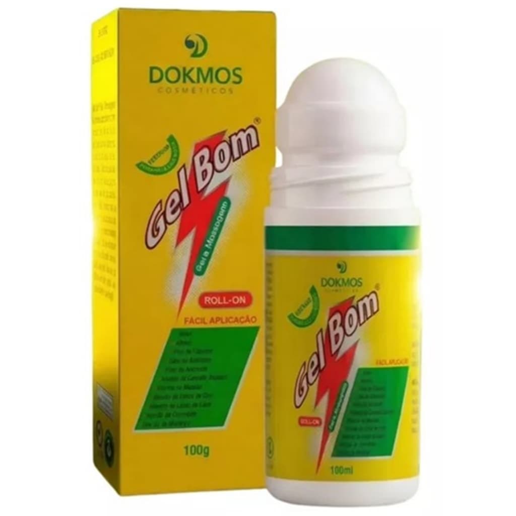 Gel Bom Roll-on Massageador 100g Rápida Absorção Dokmos (LANCAMENTO)