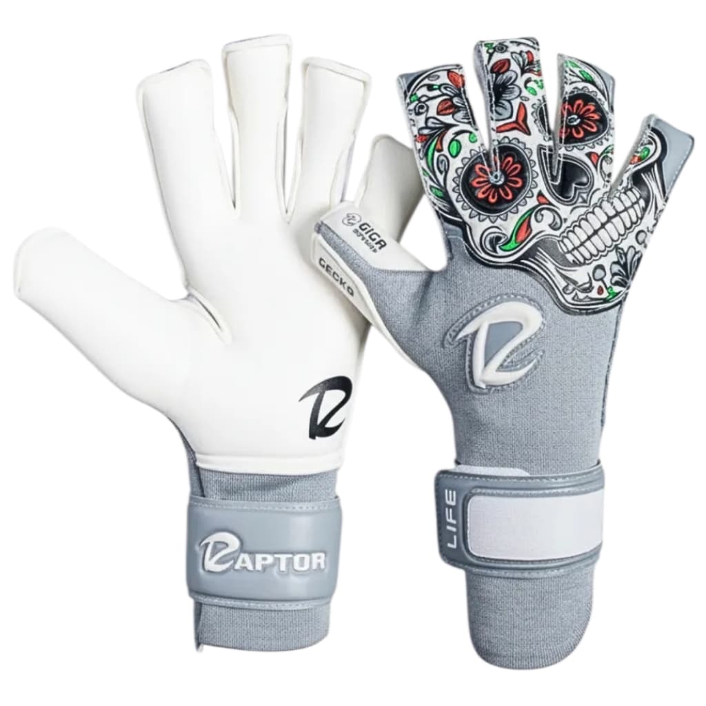 Luva de Goleiro Raptor Life Caveira Profissional + Personalização Grátis