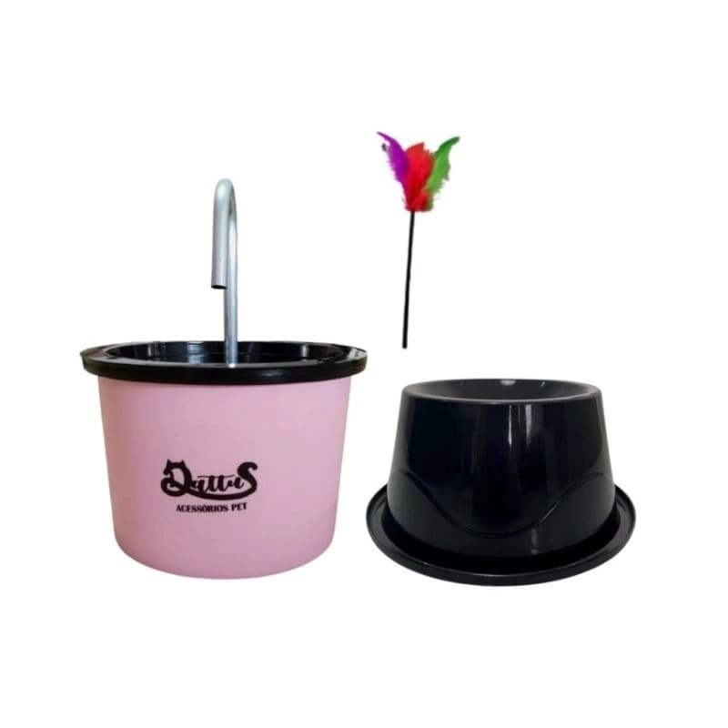 Bebedouro para gatos/Fonte e comedouro elevado antiformiga 250mL