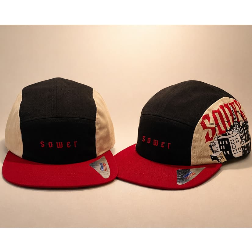 Boné Aba Reta Sower Original Streetwear  Five Panel  Skate Unissex Strapback Ajustável Estilo Urbano