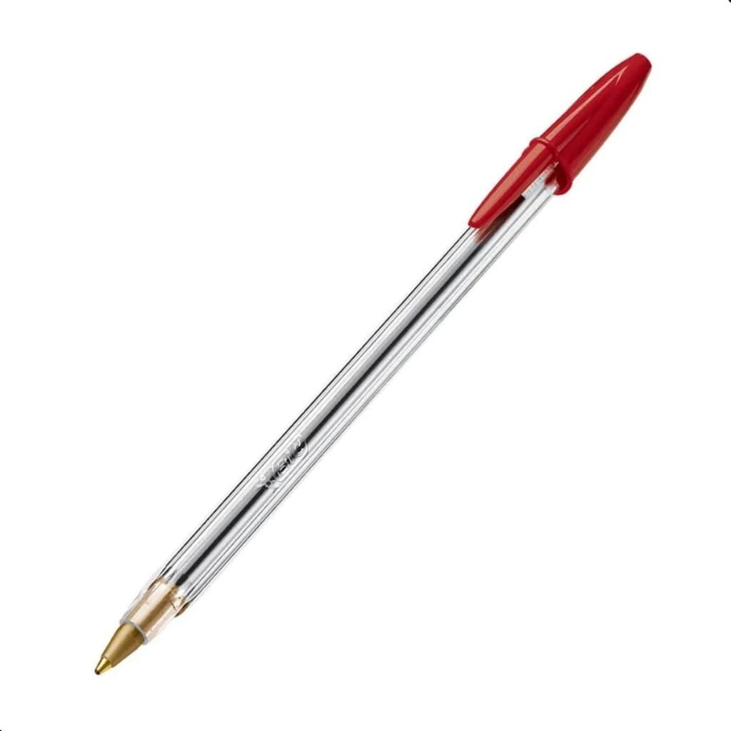 Kit 03 Canetas BIC Esferográficas Ponta Média 1.0mm Azul Vermelha Preta Original Escritório Escola Estudo Escritura