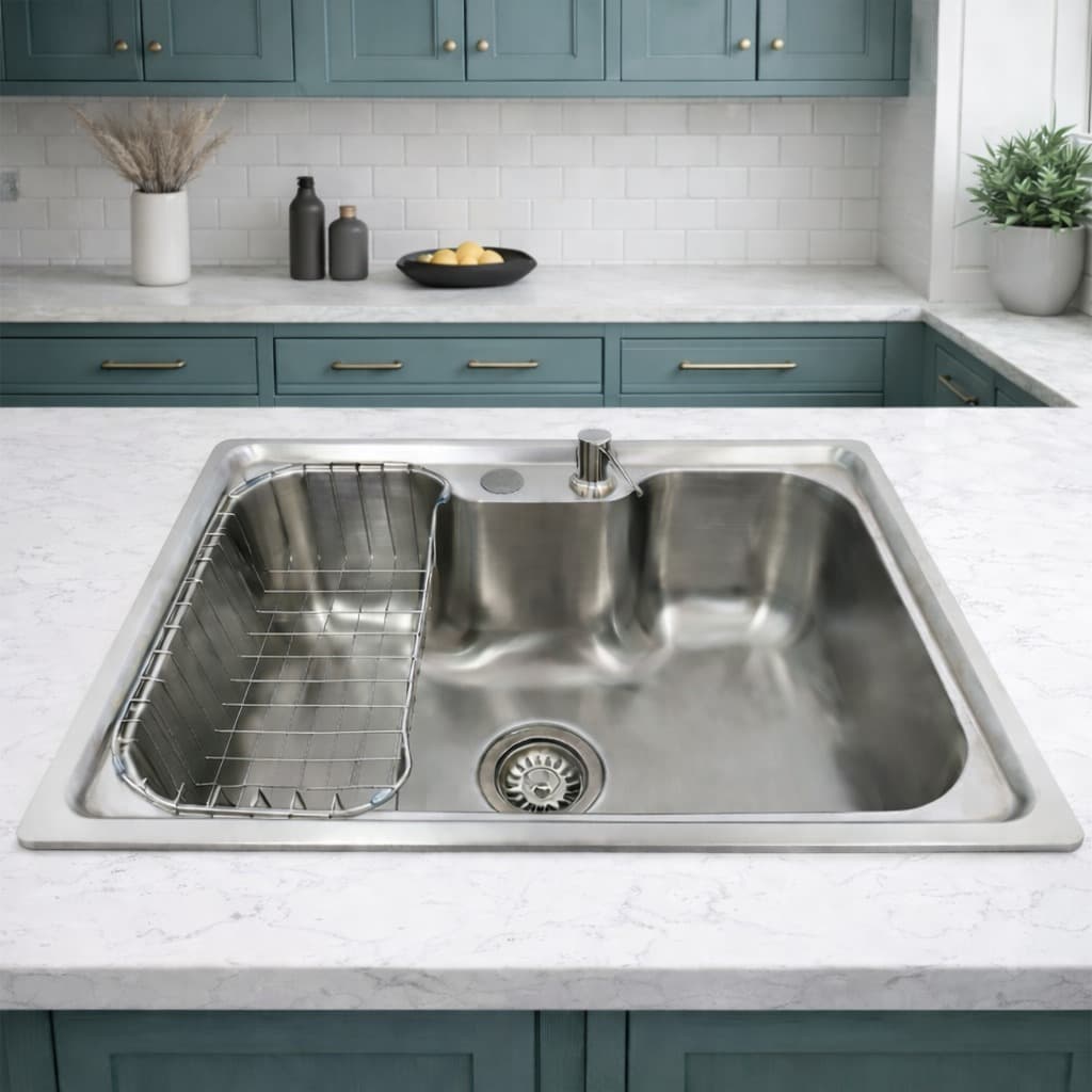 Cuba Cozinha Gourmet Em Aço Inox 201 60x42 Com Acessorios