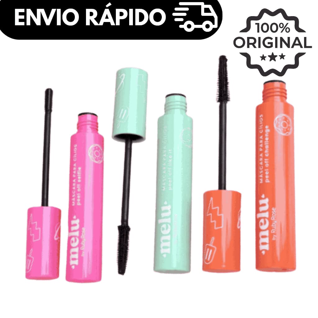 Máscara para Cílios Rímel Peel Off Melu by Ruby Rose Alta Fixação RR515 RR516 RR517