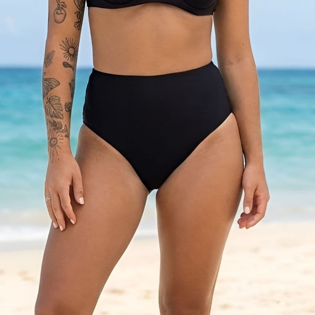 Calcinha De Biquíni Hot Pant Cintura Alta Mais Segurança e Conforto