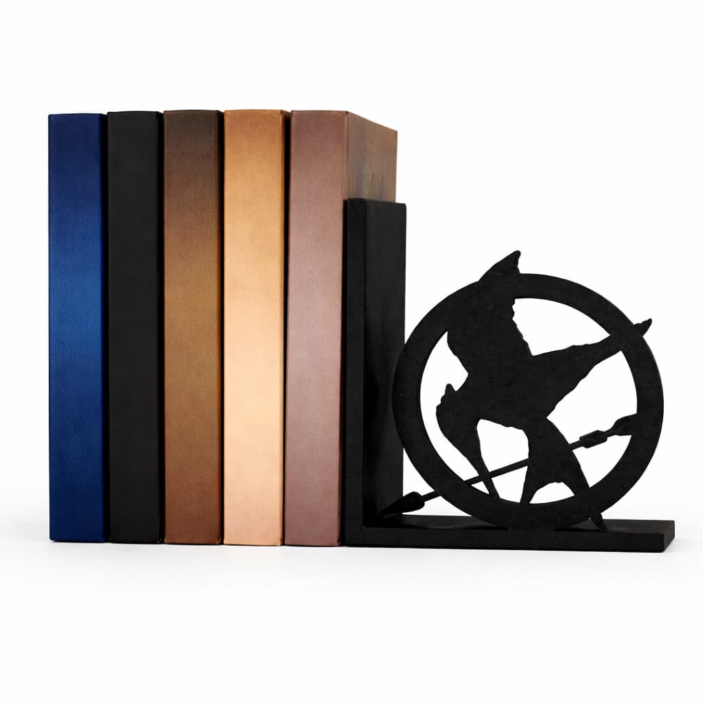 Aparador de Livro Suporte Preto Mockingjay Jogos Vorazes