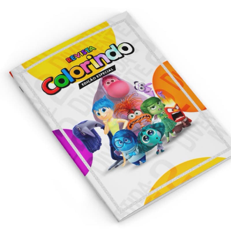 🎨 Revista de Colorir Tema  Divertidamente