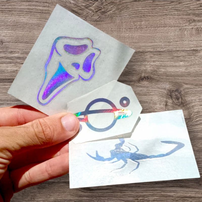 Adesivos { VARIADOS } UNIDADE HOLOGRÁFICO recorte eletrônico