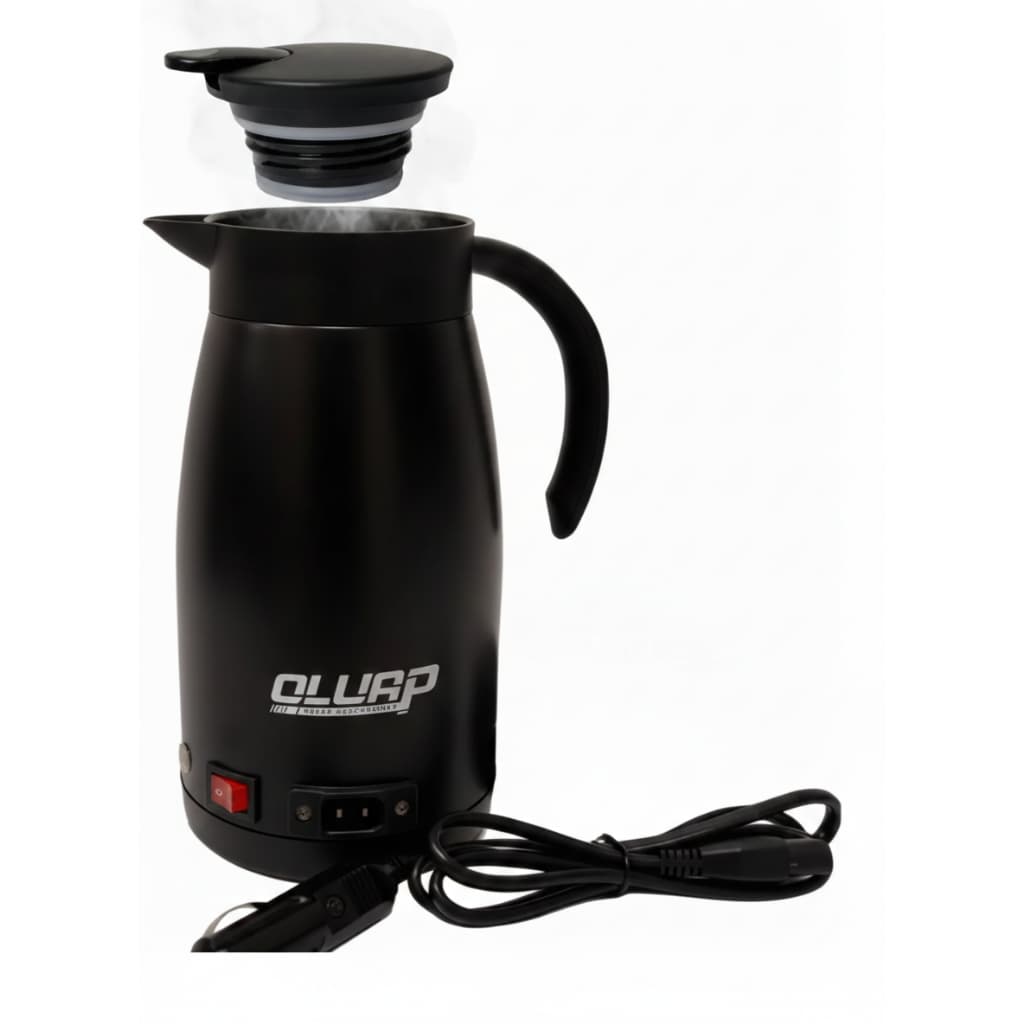 Chaleira Elétrica Automotiva 12v Trailler Van Caminhão Carro Preto 12v
