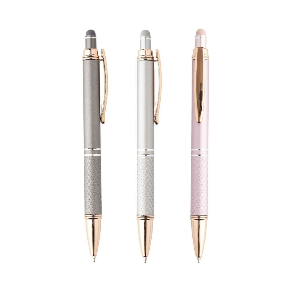 Kit 3 Unidades Caneta Metal Touch