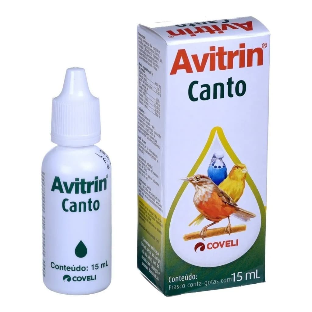 Suplemento Avitrin Canto para Pássaros e Aves 15ml