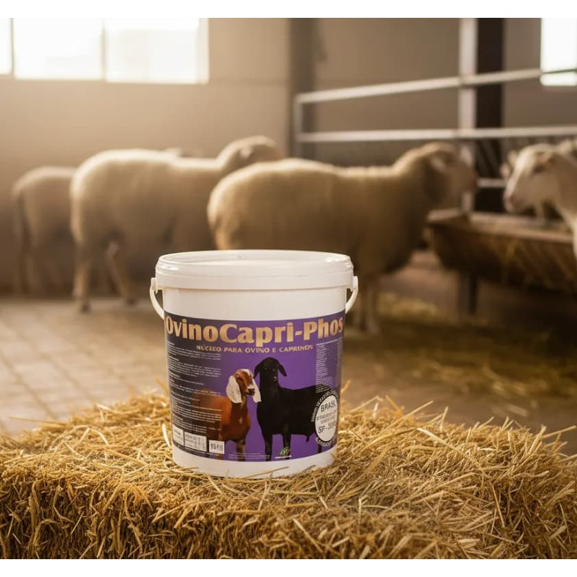 Ovinocapri-phós 5kg Agrocave Núcleo Mineral Com Monênsina Ovinos e Caprinos Promotor de Crescimento