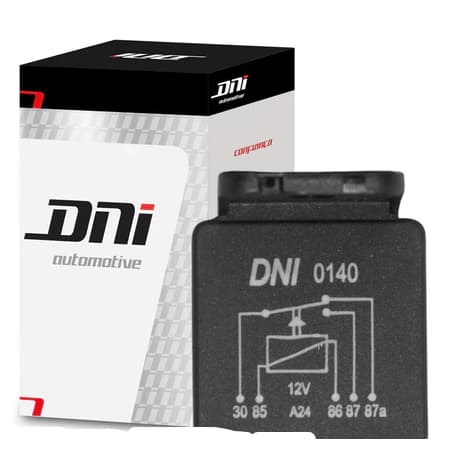 Rele auxiliar automotivo de 5 pinos DNI0140