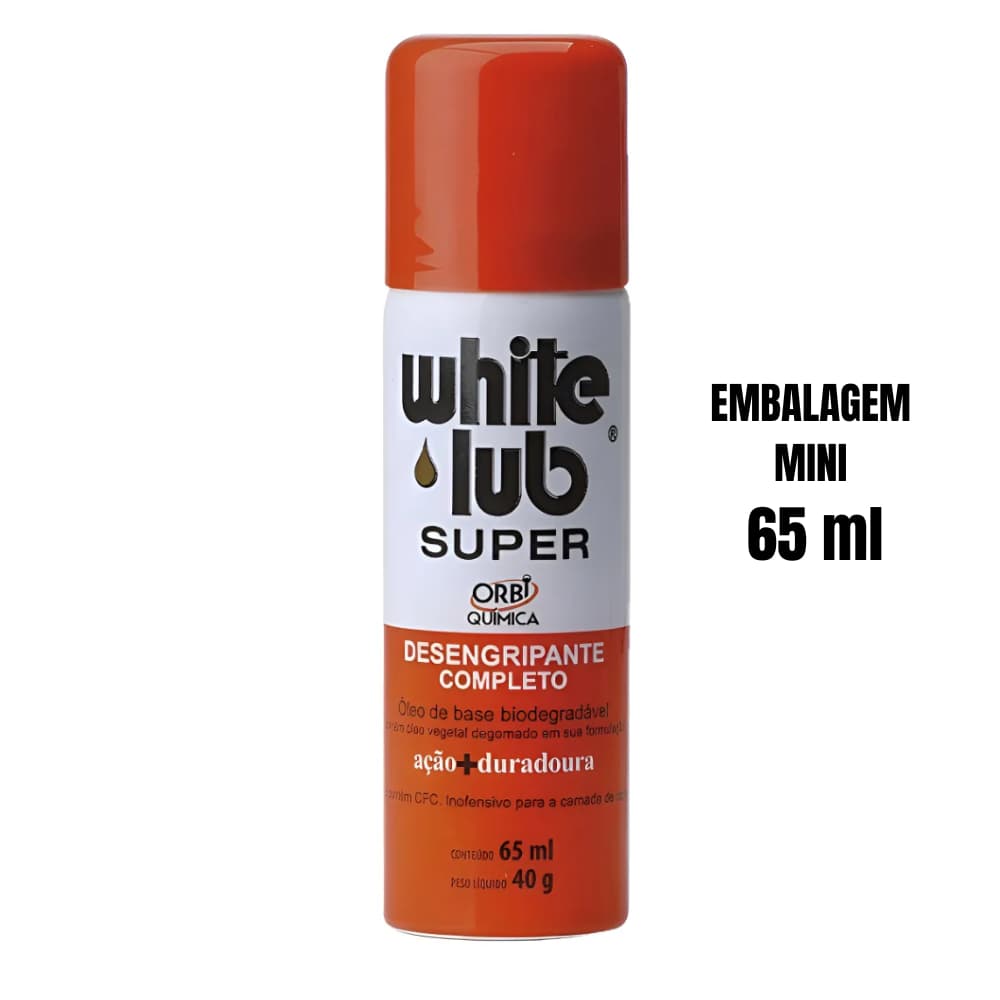 Kit - 2 Desengripante Lubrificante White Lub Spray 65ml Super Orbi Quimica