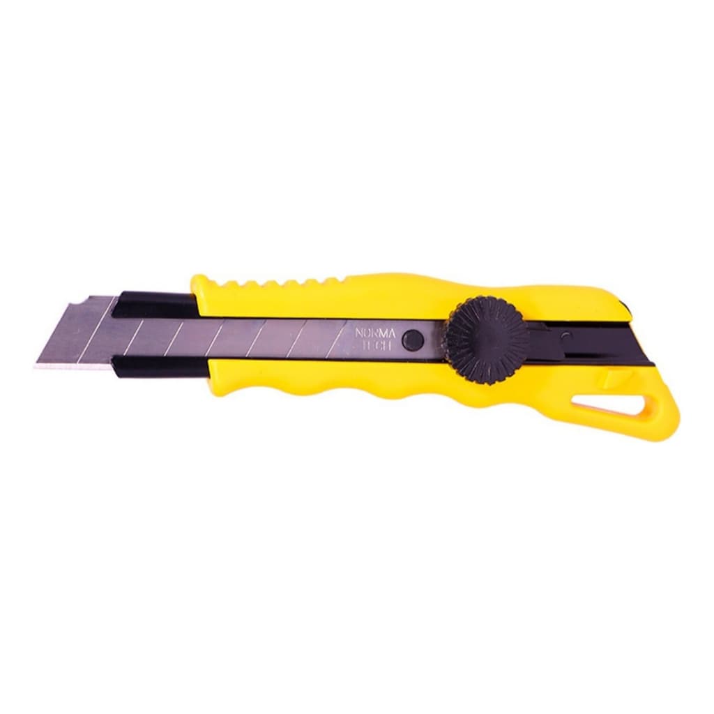 Estilete Profissional Norma L750 18mm Lâmina Carbono Amarelo - Norma
