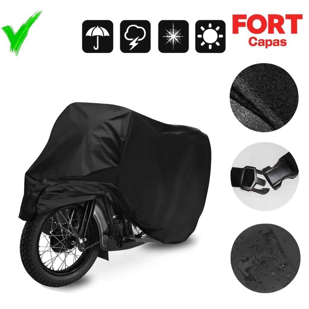 Capa Protetora Moto Impermeável Protege Sol  Chuva Poeira Anti-Uv Todos Modelos P M G GG
