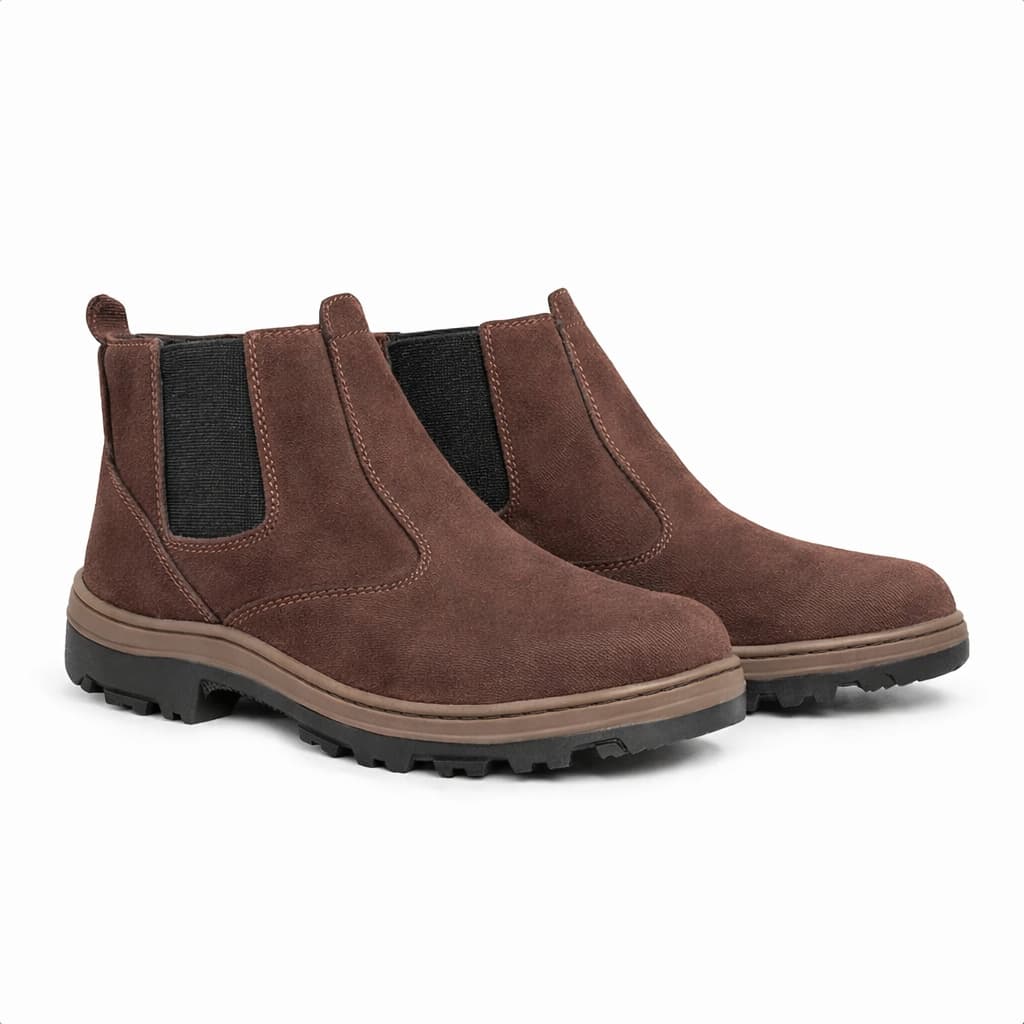 Bota Masculina Coturno Marrom Casual Adventure Trabalho Confortável Solado Tratorado Antiderrapante Super Promoção