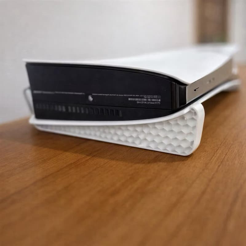 Suporte PS5 Stand Base Horizontal Ventilação Deitado Playstation 5 Slim com Disco Moderno Elegante
