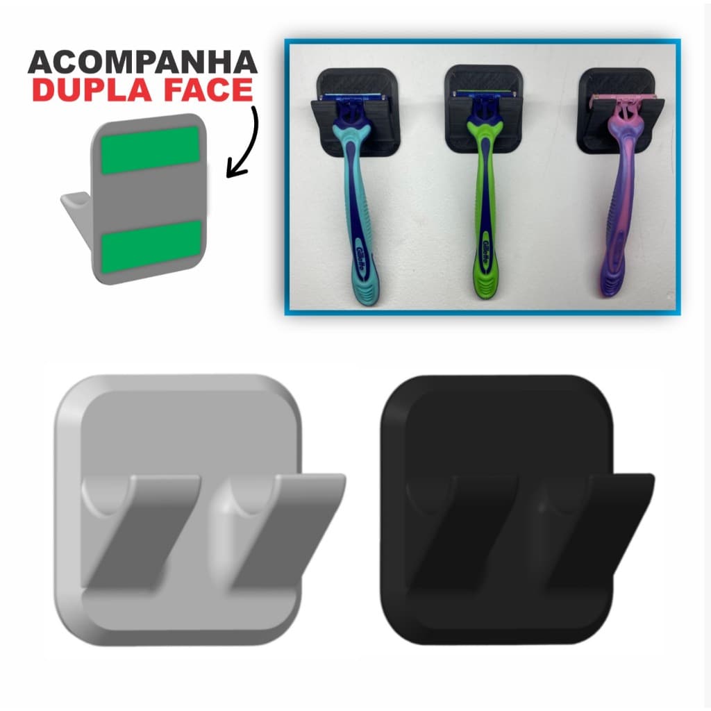 Suporte Porta Gilete Lâmina de Barbear Depilar Prestobarba Aparelho de Barbear Banheiro