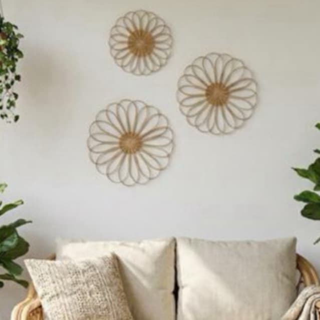 Flor Taquara Sua Parede com Mais Vida em Design Artesanal