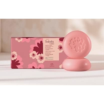 Sabonete em Barra Tododia Flor de Pêssego e Jasmim 2un/90g