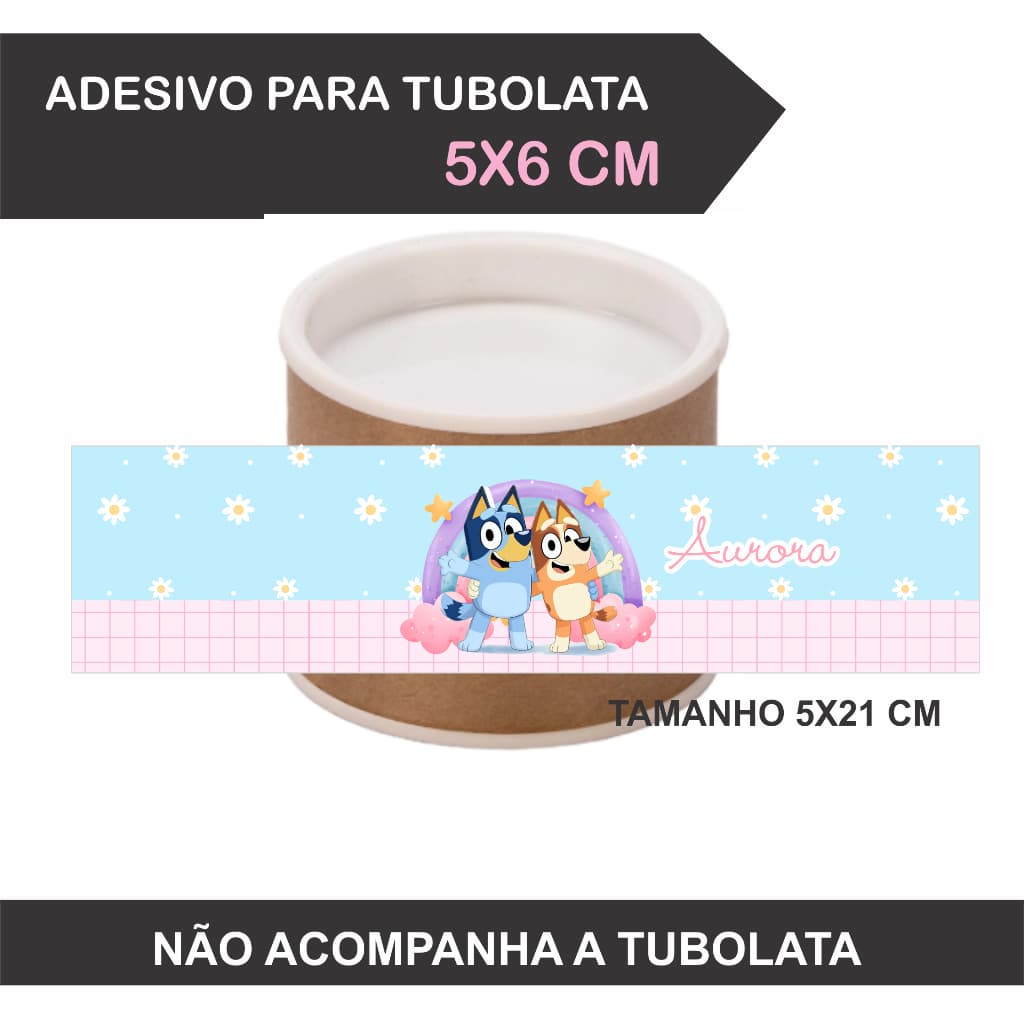 Rótulo para tubo lata 5x6 - personalizado - todos os temas- adesivo