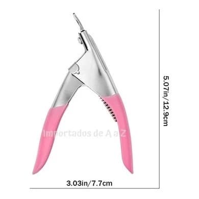 Alicate Cortador De Tips Unha Postiça Acrigel Alongamento De Unhas Profissional by lily