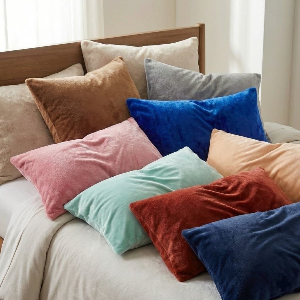 Fronha de Travesseiro Plush 50x70cm Toque Macio Aveludado Antialérgico - O Par