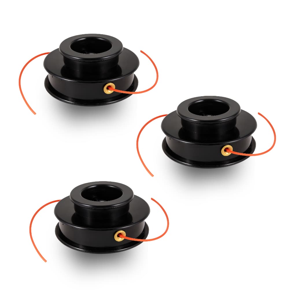 Kit 3 Unidades Carretel Manual para Roçadeira Compatível com Stihl FS 160 FS 161 FS 220 FS 221