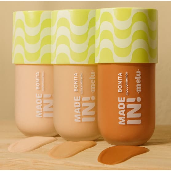 Base Tint Melu Foundation 30ml com Cobertura Leve e Natural