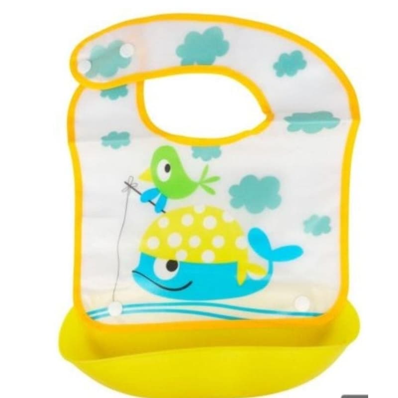Babador infantil impermeável com bolso pega migalhas,alimentação,crianças,bebê,Maternidade