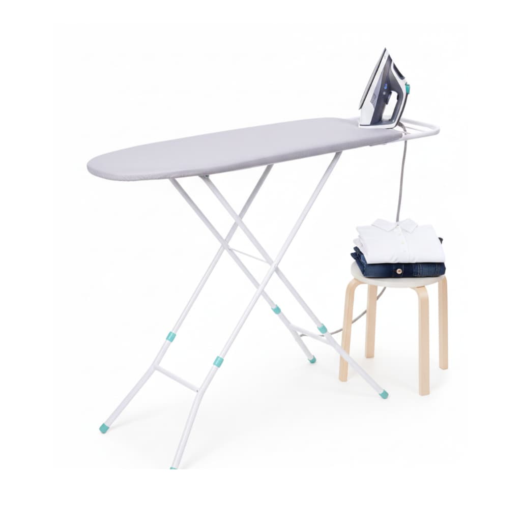 Tabua de Passar Roupa Com Suporte para Ferro Tecido Termico Mesa Passadeira Slim