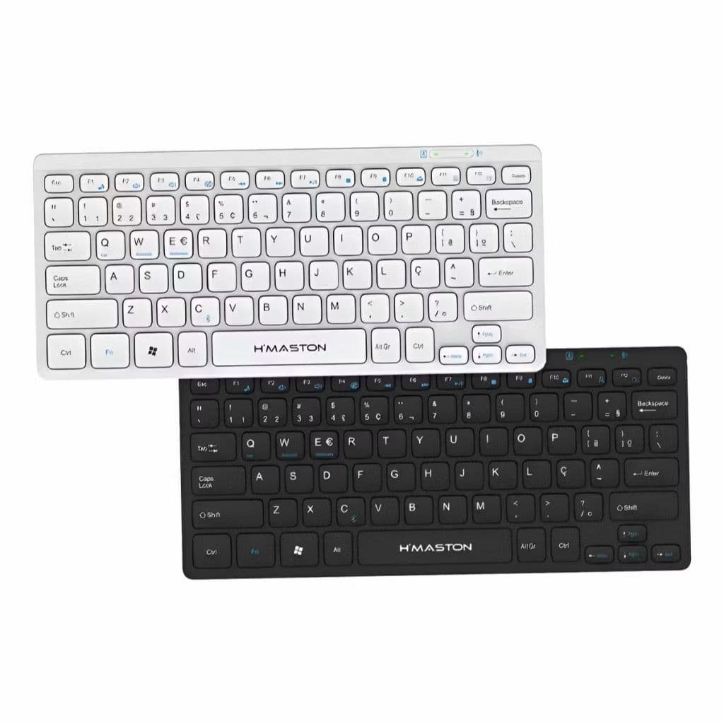 Teclado Bluetooth Sem Fio Slim Portátil H’Maston JP101 | Teclado Compacto
