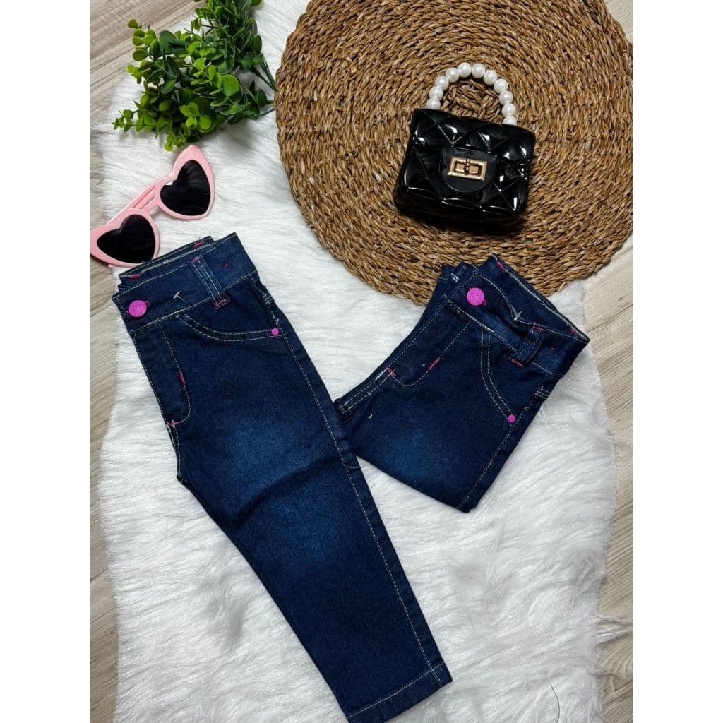 Calça Jeans Molinho com Lycra Meninas Bebes -1 ao 08