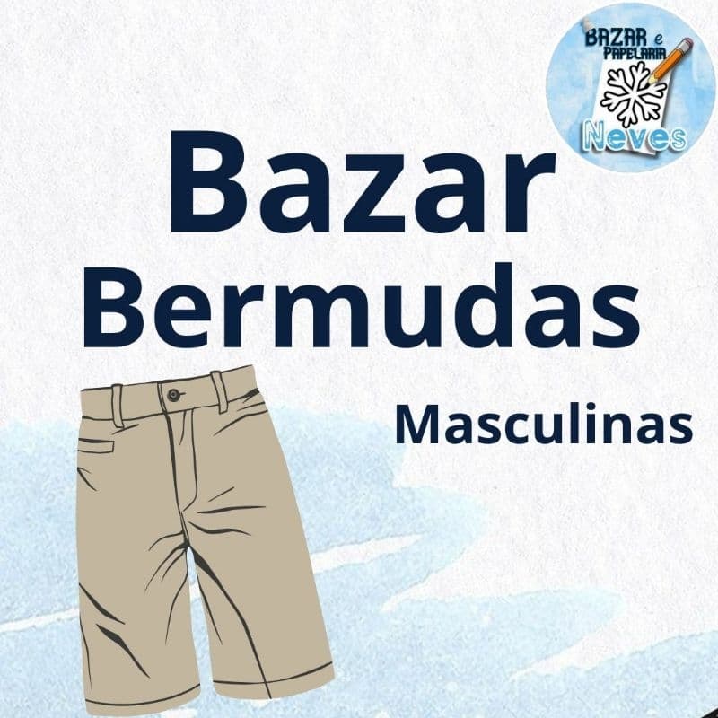 Bermuda Masculina Jeans e Tactel | Bazar Brechó Desapego usada