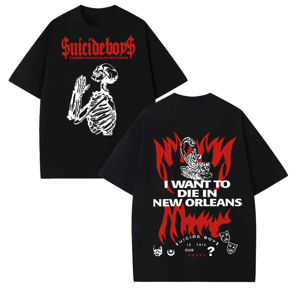 Camiseta Oversized Banda Suicide Boys Rock Streetwear Unissex Premium 100% Algodão